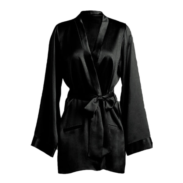 Satin Night Wear Bathrobe For Women S104-Regular Size 1