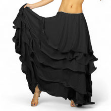 Voluminous! Chiffon 5-Layer Belly Dance Skirt | Full Coverage & Maximum Flow C25