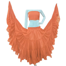 25 Yard 4-Tier Chiffon Belly Dance Skirt | Extreme Volume Sheer Dancewear C7