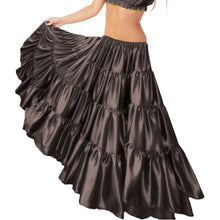 32-Yard 4 Tier Belly Dance Satin Skirt – Flowing, Elegant & Stage-Ready S30-1