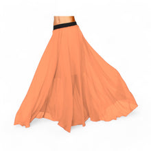Chiffon Half Circle Belly Dance Skirt | Sleek A-Line Flow Practice Wear C13