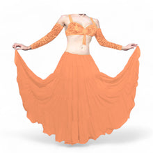 16 Yard 4-Tier Chiffon Belly Dance Skirt | Tribal Fusion Gypsy Full Flow C4