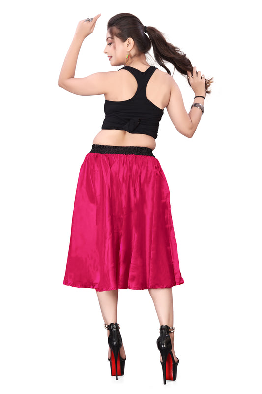Satin Short Party wear Skirt S14-Regular Size 2