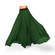 Chiffon Half Circle Belly Dance Skirt | Sleek A-Line Flow Practice Wear C13