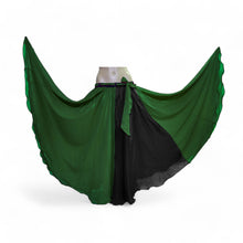 Multi-Color Chiffon Full Circle Skirt | Dynamic Sheer Flow Belly Dance Costume C23