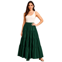 32-Yard 4 Tier Belly Dance Satin Skirt – Flowing, Elegant & Stage-Ready S30-1