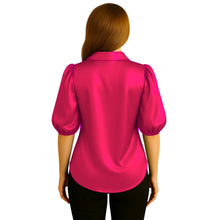 Button Down shirt Fancy Satin Shirt S90 - Regular Size 1