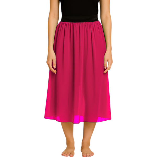 Girls' Sheer Chiffon Beach Skirt | Lightweight Swimsuit Cover-Up C15