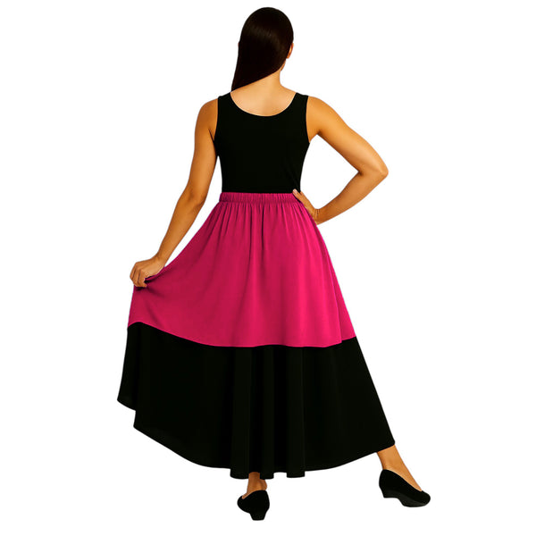 Belly Dance 2 Layer Fancy Skirt For Women C1