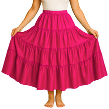 Belly Dance Satin Skirt – 12 Yard, 4 Tier Full Circle Skirt  - Regular Size 1