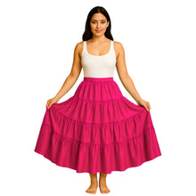 Belly Dance Satin Skirt – 12 Yard, 4 Tier Full Circle Skirt  - Regular Size 1