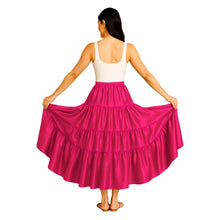 Belly Dance Satin Skirt – 12 Yard, 4 Tier Full Circle Skirt  - Regular Size 1