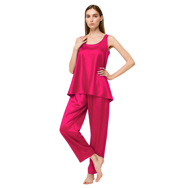 Satin Night wear Top + Palazzo S21  - Regular Size 1