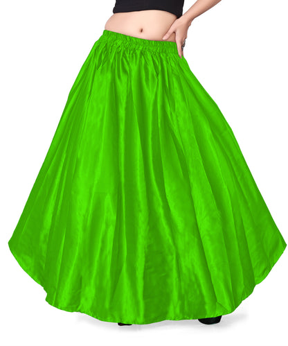 Satin Belly Dance Half Circle Skirt S9-Regular Size 1