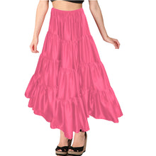 Belly Dance Satin Skirt – 12 Yard, 4 Tier Full Circle Skirt  - Regular Size 1