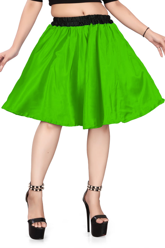 Satin Short Party wear Skirt S14-Regular Size 1