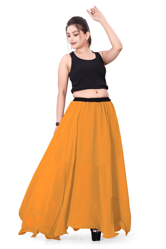 Chiffon Half Circle Belly Dance Skirt C13- Regular Size 2