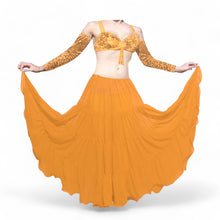 16 Yard 4-Tier Chiffon Belly Dance Skirt | Tribal Fusion Gypsy Full Flow C4