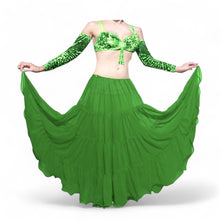 16 Yard 4-Tier Chiffon Belly Dance Skirt | Tribal Fusion Gypsy Full Flow C4