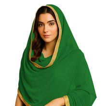 Sheer Chiffon Belly Dance Veil | Flowing Dance Dupatta Prop & Costume Accent C21