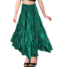 Belly Dance Satin Skirt – 12 Yard, 4 Tier Full Circle Skirt  - Regular Size 1