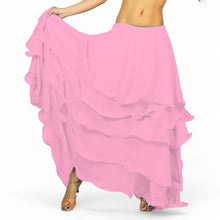Voluminous! Chiffon 5-Layer Belly Dance Skirt | Full Coverage & Maximum Flow C25