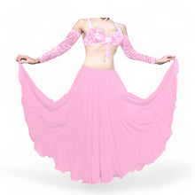 16 Yard 4-Tier Chiffon Belly Dance Skirt | Tribal Fusion Gypsy Full Flow C4