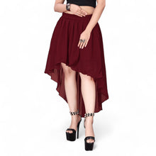 Chiffon Asymmetrical High-Low Skirt | Modern Dance, Lyrical, Belly Dance Fusion C9