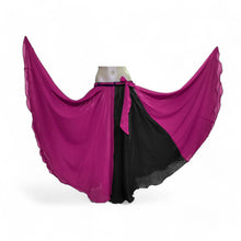 Multi-Color Chiffon Full Circle Skirt | Dynamic Sheer Flow Belly Dance Costume C23