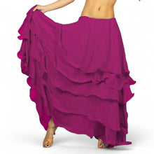 Voluminous! Chiffon 5-Layer Belly Dance Skirt | Full Coverage & Maximum Flow C25