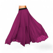 Chiffon Half Circle Belly Dance Skirt | Sleek A-Line Flow Practice Wear C13