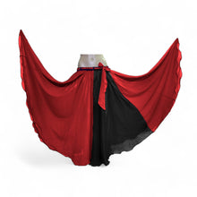 Multi-Color Chiffon Full Circle Skirt | Dynamic Sheer Flow Belly Dance Costume C23
