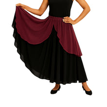 Belly Dance 2 Layer Fancy Skirt For Women C1
