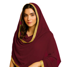 Sheer Chiffon Belly Dance Veil | Flowing Dance Dupatta Prop & Costume Accent C21