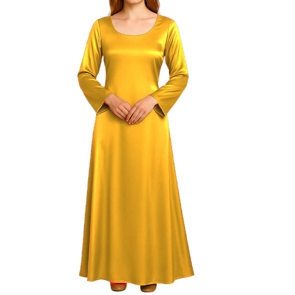 Satin wedding wear Long Gown S121 - Regular Size 1