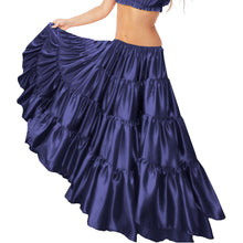 32-Yard 4 Tier Belly Dance Satin Skirt – Flowing, Elegant & Stage-Ready S30-2