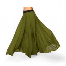 Chiffon Half Circle Belly Dance Skirt | Sleek A-Line Flow Practice Wear C13