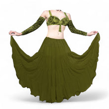 16 Yard 4-Tier Chiffon Belly Dance Skirt | Tribal Fusion Gypsy Full Flow C4