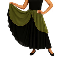 Belly Dance 2 Layer Fancy Skirt For Women C1
