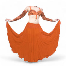 16 Yard 4-Tier Chiffon Belly Dance Skirt | Tribal Fusion Gypsy Full Flow C4