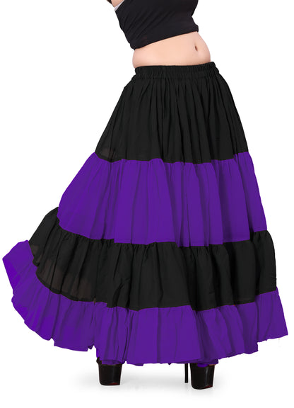 Chiffon 25 Yard 4 Tier skirt Belly Dance Skirt C63- Regular Size 2