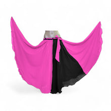 Multi-Color Chiffon Full Circle Skirt | Dynamic Sheer Flow Belly Dance Costume C23