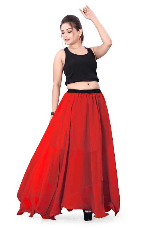 Chiffon Half Circle Belly Dance Skirt C13- Regular Size 1