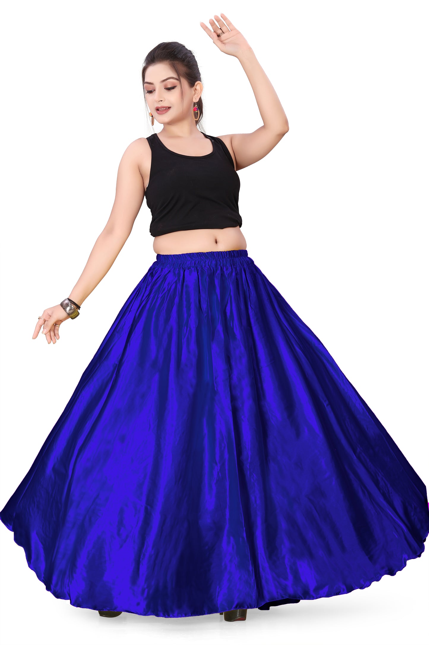 Satin Belly Dance Full Circle Skirt S8-Regular Size 3