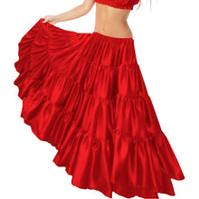 32-Yard 4 Tier Belly Dance Satin Skirt – Flowing, Elegant & Stage-Ready S30-2