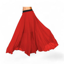 Chiffon Half Circle Belly Dance Skirt | Sleek A-Line Flow Practice Wear C13