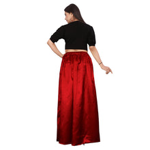 Satin Belly Dance Skirt – A-Line Silhouette with Side Slit  Flowing Performance Wear for Dancers & Festivals S1-2
