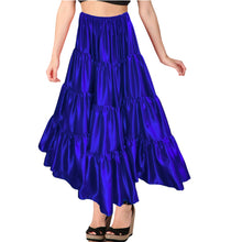 Belly Dance Satin Skirt – 12 Yard, 4 Tier Full Circle Skirt  - Regular Size 3
