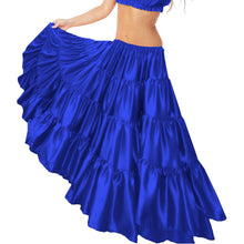 32-Yard 4 Tier Belly Dance Satin Skirt – Flowing, Elegant & Stage-Ready S30-3