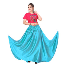 Satin Belly Dance Full Circle Skirt S8-Regular Size 3